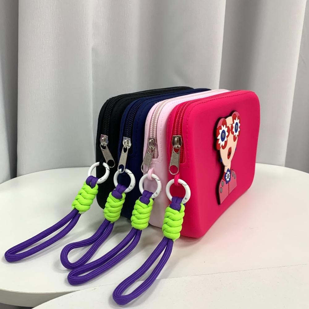 Creative Silicone Wrist Wallet Lightweight Waterproof Makeup Pouch Fashion Zipper Soft Case  Daily
