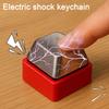 Shock Keychain Push To Shock Harmless Electric Shock Button Prank Toy Portable Funny Gag Gift for Friends And Family Prankster Joke Toy
