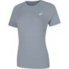 Reflective Night Vision Quick-Dry Breathable Pullover Round Neck Running Short Sleeve T-Shirt Women Tops Gray Blue 2032D117-400