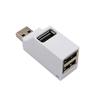 Portable USB Splitter 3 Port USB2.0 Hubs Adapter for Laptop Car Tablet Air and More
