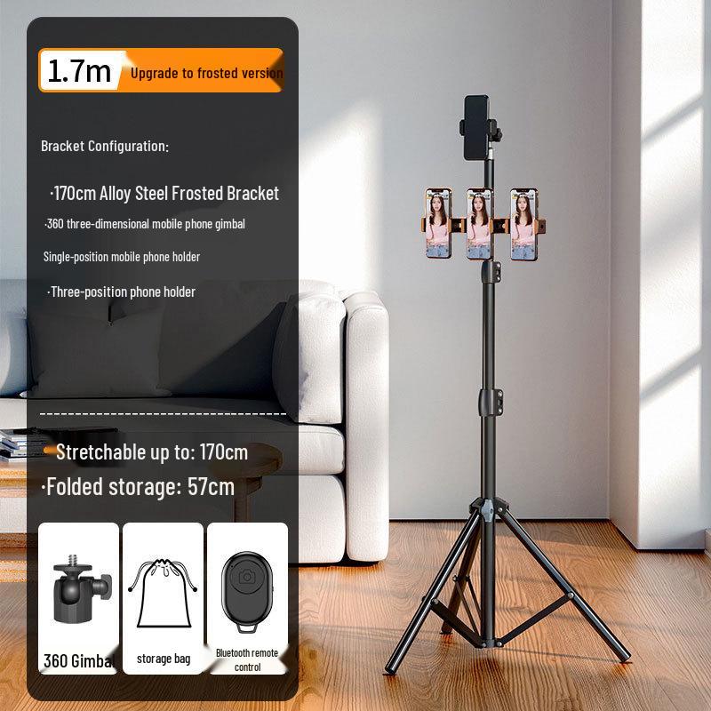 Telescopic Phone Holder Tripod for Live Streaming & Photography