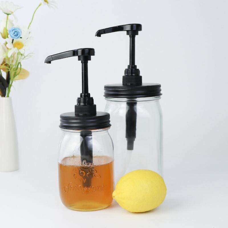Food Dispenser Pump For Jams Syrup Sauce Easy To Use Press Designs Suitable For Kitchens And Cafes