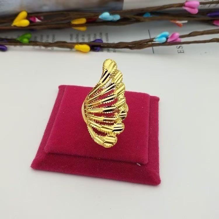 Elegant Gold Phoenix Tail Adjustable Women's Ring
