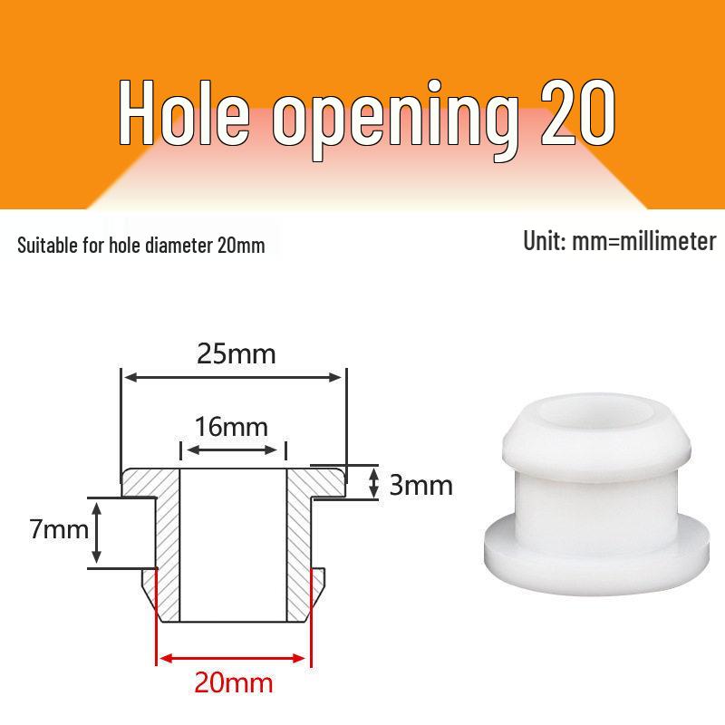Anello passante protettore per cavi in silicone