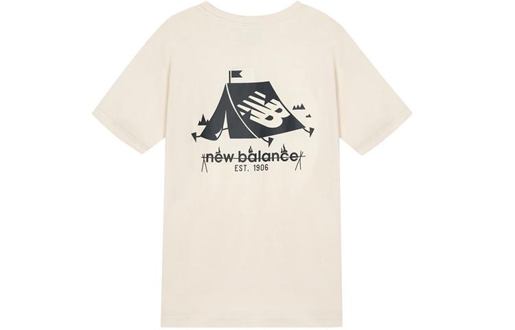 New Balance T Shirt Unisex Beige AMT12356-PLW L