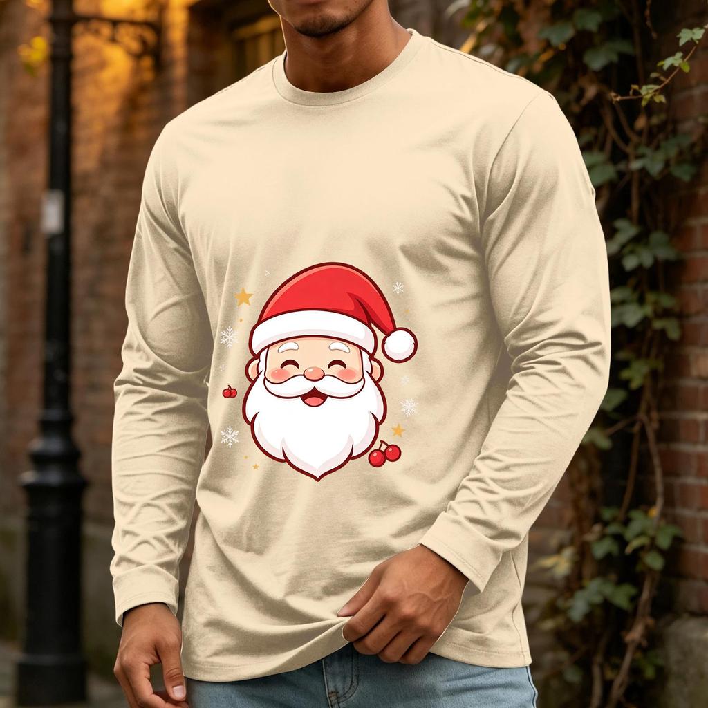 Men's Christmas Casual Long Sleeve Neck Top