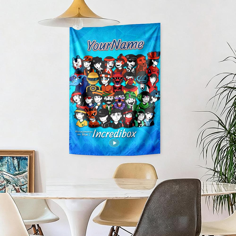Incredibox Custom Your Name Wall Decor Tapestry Art For Pet Memorial Birthdaywedding Party Backdrop Family Gift