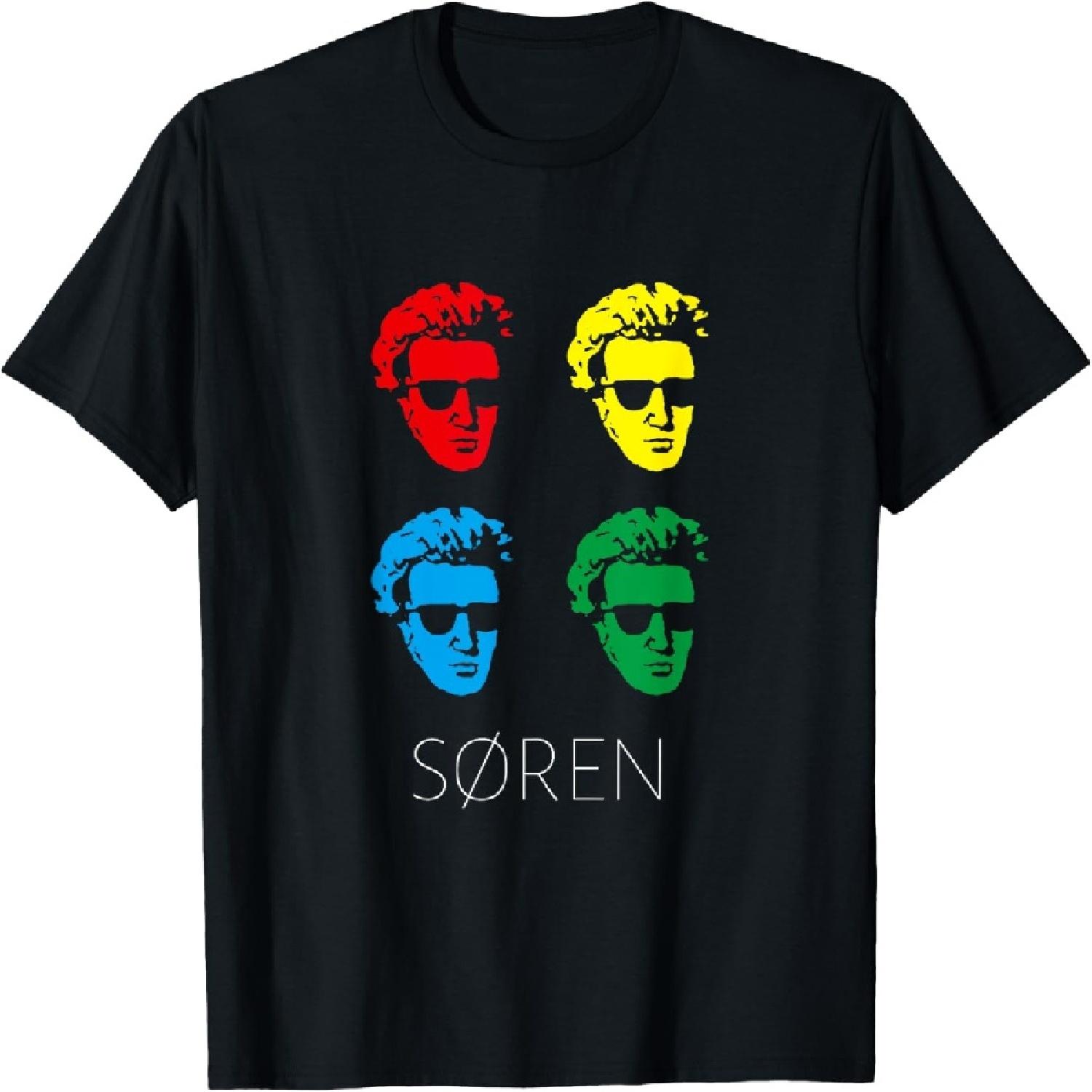 Soren Kierkegaard Pop Art Philosopher T-Shirt XXXXXL разноцветный