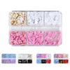 6 Grids Resin Manicure Ornament Stylish Premium Nail Five Petal Flower