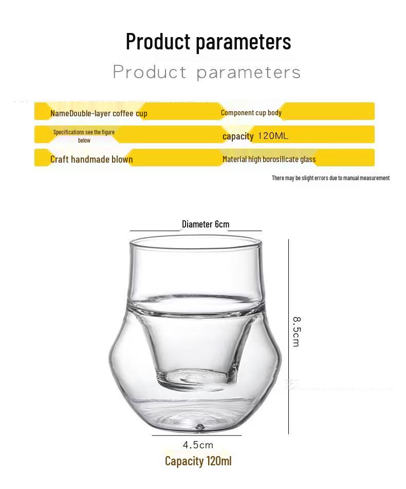 High Borosilicate Glass Coffee & Tea Cup: Single or Double Wall, 120/260/320ml