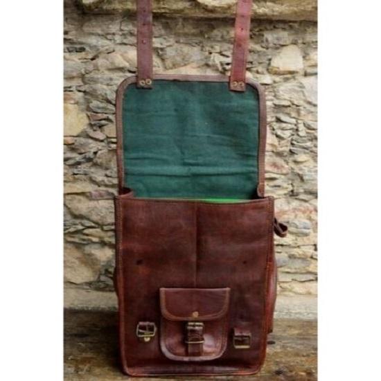 Small Cross Body Men's Rustic Genuine Leather Messenger Shoulder Bag Satchel