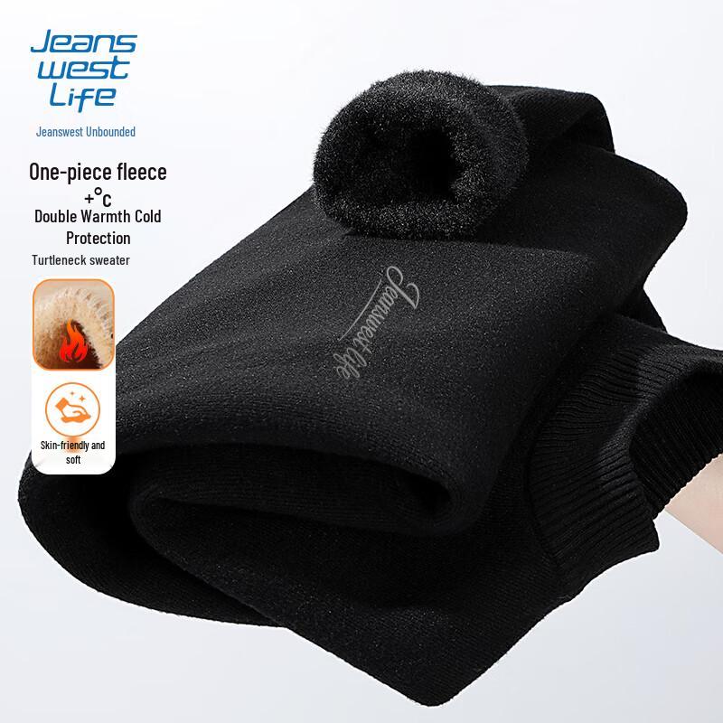 JEANSWEST LIFE Herren-Rollkragenpullover mit Fleecefutter