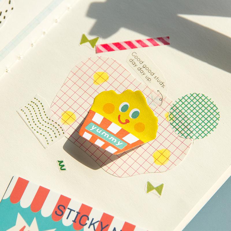 Meng Meng Rat Korean-Style Cute Cartoon Irregular Sticky Notes for Kids