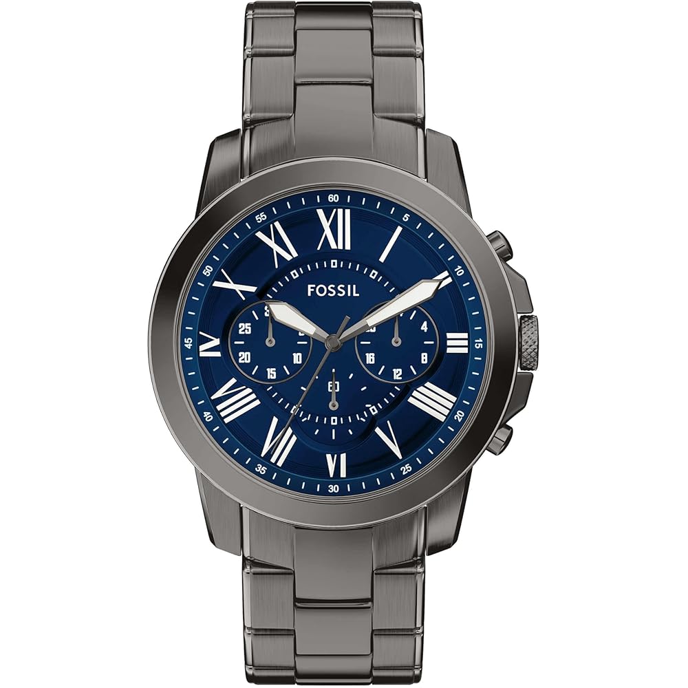 Fossil Grant FS6133 Men s Watch Gray Stainless Steel Water Resistant 50m