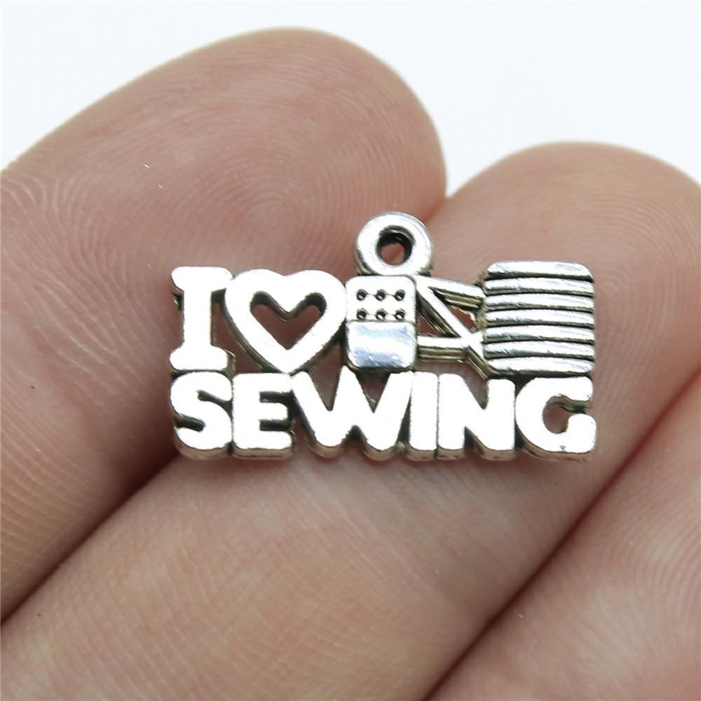 20pcs Sewing Charms For Jewelry Making Paperclip Pins Paper Clip Button Hanger Mannequin Iron Yarn Charms