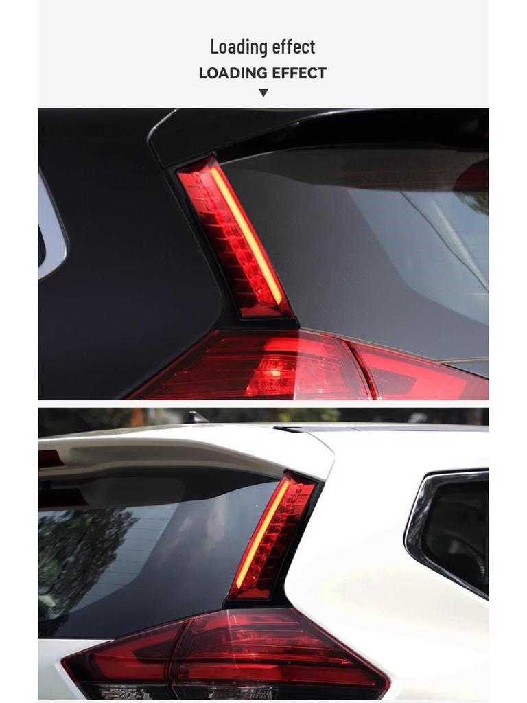 Qashqai 2014-2023 Heck Säulenleuchten LED Sequentielle Blinker & Brems Stoßstangenleuchten