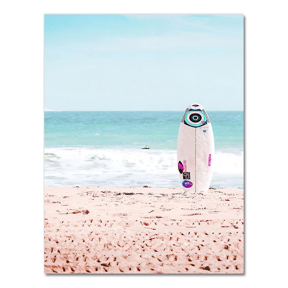 Pink Sea Beach Shell Pineapple Hammock Nordic Posters And Prints Wall Art Canvas PaintingWall Pictures For Living Room Decor