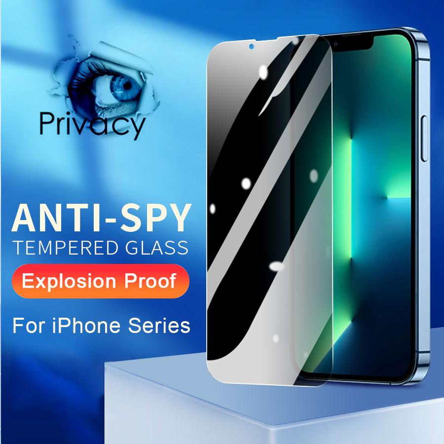 Privacy Anti Spy Tempered Glass for iPhone 11 12 13 mini 14 15 16 17 18 Pro Max X XR XS XS Max SE 2020 6 6s 7 8 Plus Screen Protector Film