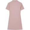 Fila Heritage Letter Print Soft Polo Comfortable Casual Short Sleeve Dress Women Dresses Agar-Pink F11W428317FPK