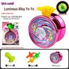 Free Shipping Alloy Yo-Yo: Luminous Competition & Sleep-Supporting Toy for Kids