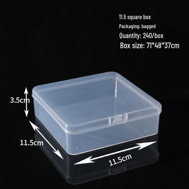 Rectangular Translucent PP Plastic Storage Box with Lid for Jewelry and Small Parts