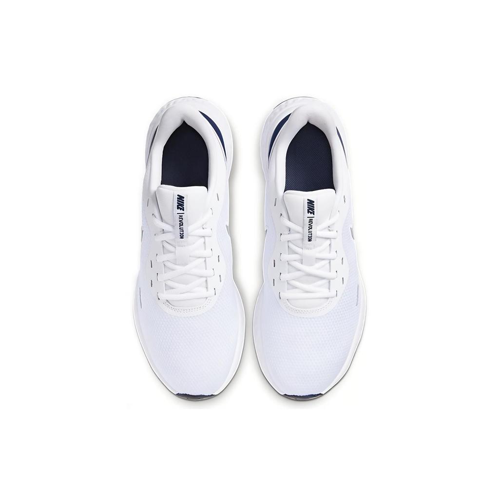 New Nike Revolution 5 White Midnight Navy BQ3204-102