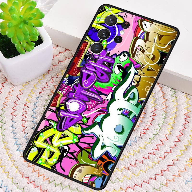 Ins Colorful Graffiti Rainbow Silicone Phone Case For Samsung Galaxy note 10 pro S26 S25 S24 S23 S22 S21 Plus Ultra Capa Cover