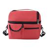 Water Repellent Picnic Bag Insulated Double Layer Lunch with Shoulder Strap, Durable Oxford Cloth Large Portable Thermal Meal Tote Capacity Container,
