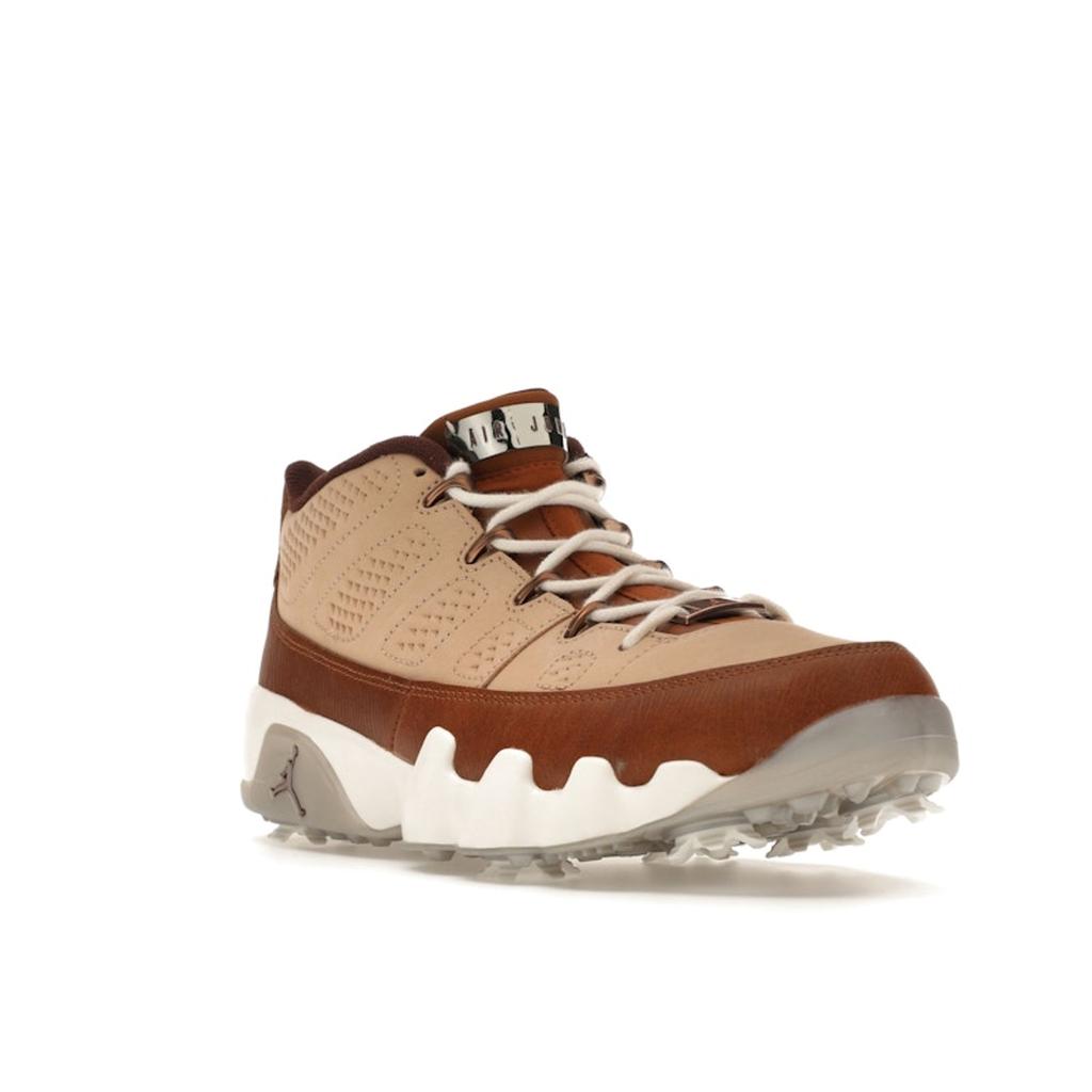 Happy Life Wood X Air Jordan 9 Low Golf Woodgrain Men Sneakers Brown Hemp Earth FN6929-200
