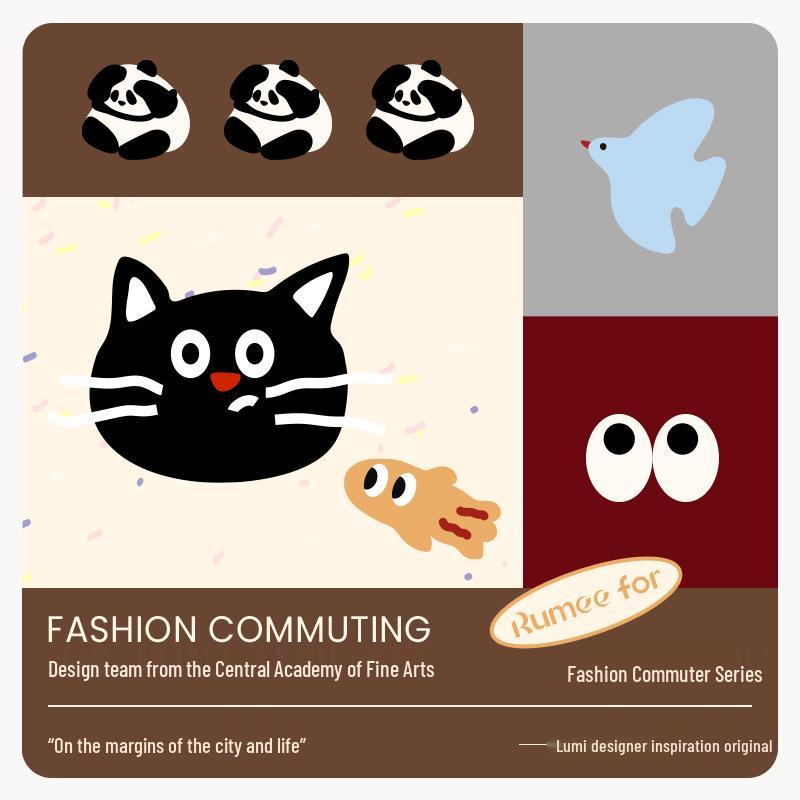 Deer Embroidery Mid-Calf Socks - Button Design, Women's Trendy Spring/Autumn Style