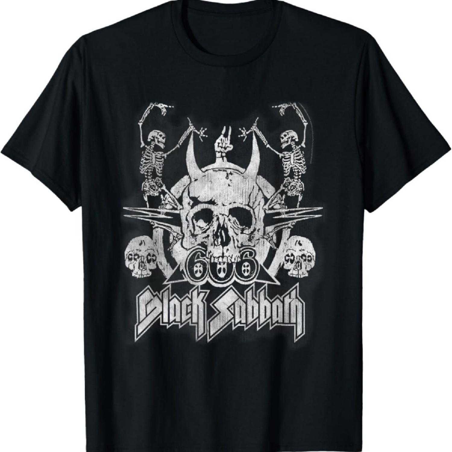 Официальная винтажная футболка Black Sabbath с танцующими скелетами (2) S