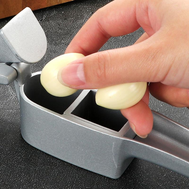 2 In 1 Multifunctional Garlic Press Garlic Slicer Zinc Alloy Manual Kitchen Gadget and Accessories Gadgets for Home