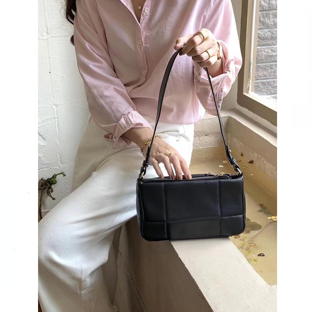 Модная простая женская кожаная сумка через плечо с застежкой-молнией Joker — фото 7