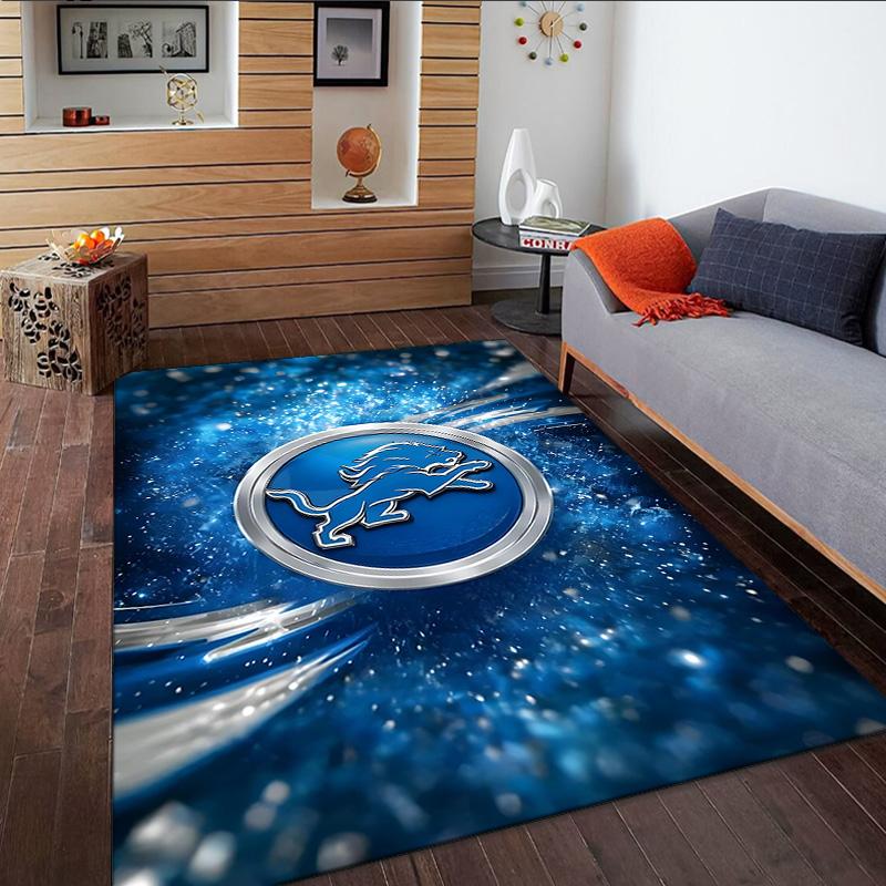 Lions Team Carpet, Kitchen Rugs, Yoga Mat, Non-Slip Mats, Rug for Bathroom, Living Room bedroom, Camping Rugs Christmas Gift