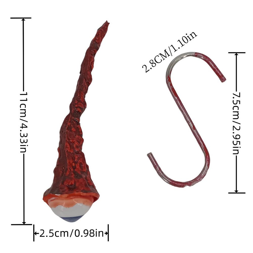 Декор Глазные Яблоки на Хэллоуин Жуткие Глазные Яблоки Реалистичные Готические Глазные Яблоки с Крючком для Хэллоуинского Мероприятия Праздник Вечеринка  Сладость или Гадость