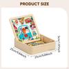 2 in 1 Wooden Toddler Puzzle Drawing Board Children for 46 Years Boys Girls Style A