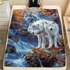 1Pc Cartoon Print Flannel Blanket, High Quality Comfortable for All Seasons, Home Decor, Warmth and Comfort, Perfect for Christmas Birthday Gift