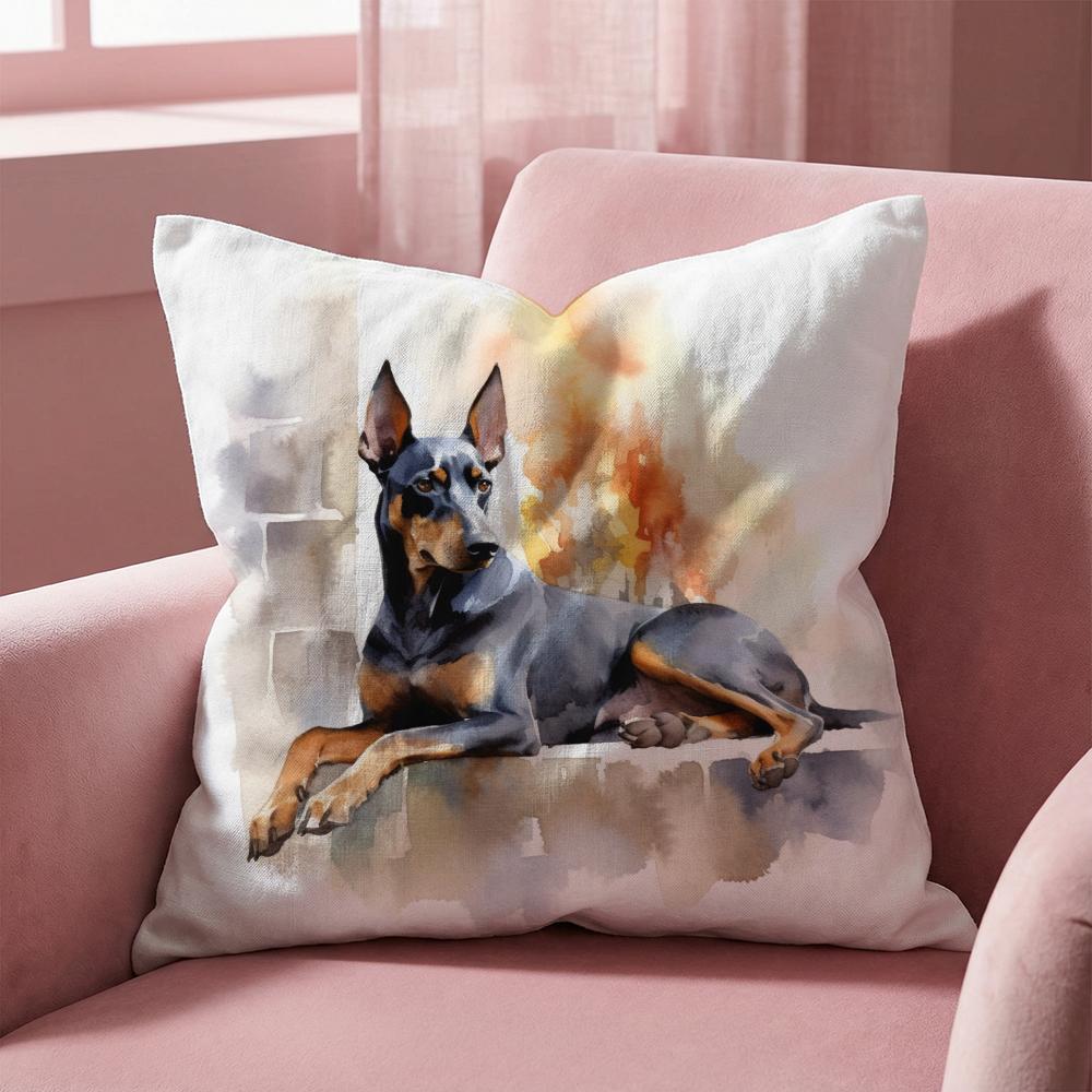 Süßer Aquarell-Haustierhund Kissenbezug Mehrzweck-Kissenbezug für Zuhause & Auto - Wendbar, Weich & Langlebig für den täglichen Gebrauch