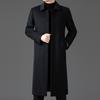 Men's Autumn and Winter New Fashionable Simple Medium and Long Woolen Coat