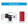 Portable CO2 Inflator Head Road Bike Tire Inflator CO2 Tyre Filler Air Pumps with Pressure Gauge & Insulated Sleeve