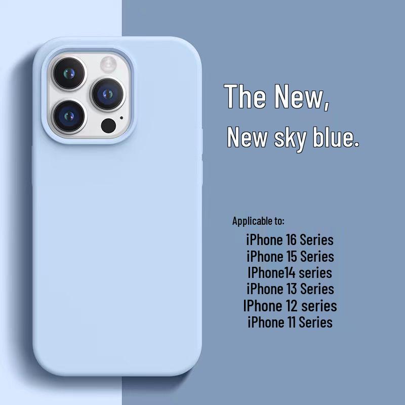Capa de Silicone Líquido Apple para iPhone 16, 15 Pro Max, 14, 13, 12, 11