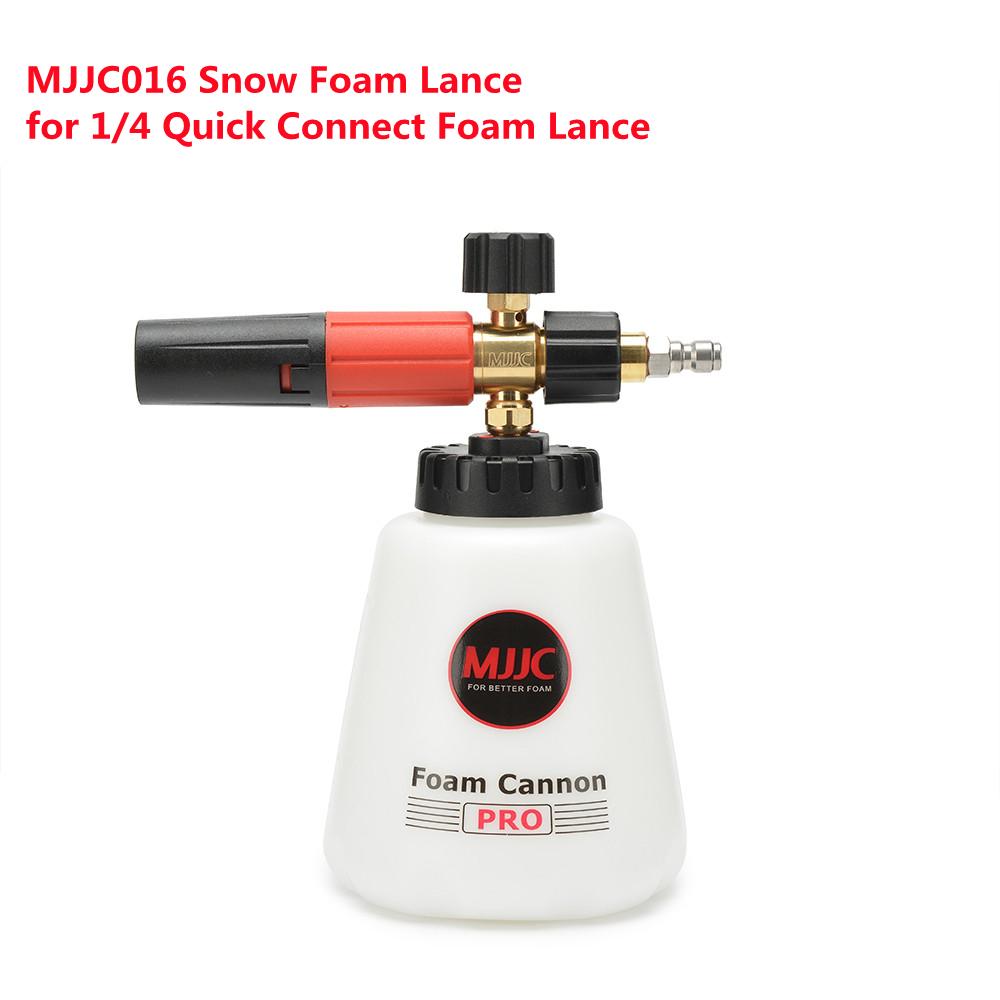 

MJJC Snow Foam Lance PRO 2.0 мойка высокого давления для автомобилей, совместимые с различными адаптерами, 1,2 л, большой горловиной, пенный пистолет, противоутечка