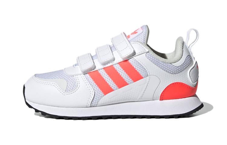 

Adidas Originals ZX 700 HD Comfortable Round Toe Slip Resistant Abrasion Resistant Low top Kids Running Shoes White GY3296 30