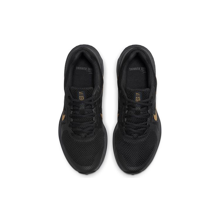 Nike Run Swift 2 Schwarz Metallic Gold Herren Sneaker Dunkelgrau CU3517-010