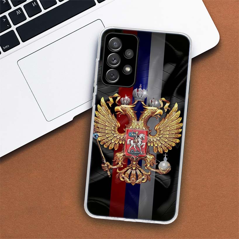

Чехол для телефона с гербом России и российского флага для Samsung Galaxy A51 A71 A50 A70 A40 A30 A20E A10 A41 A31 A21S A11 A01 A6 A8 + A7 A9 Pl Samsung A9 2018