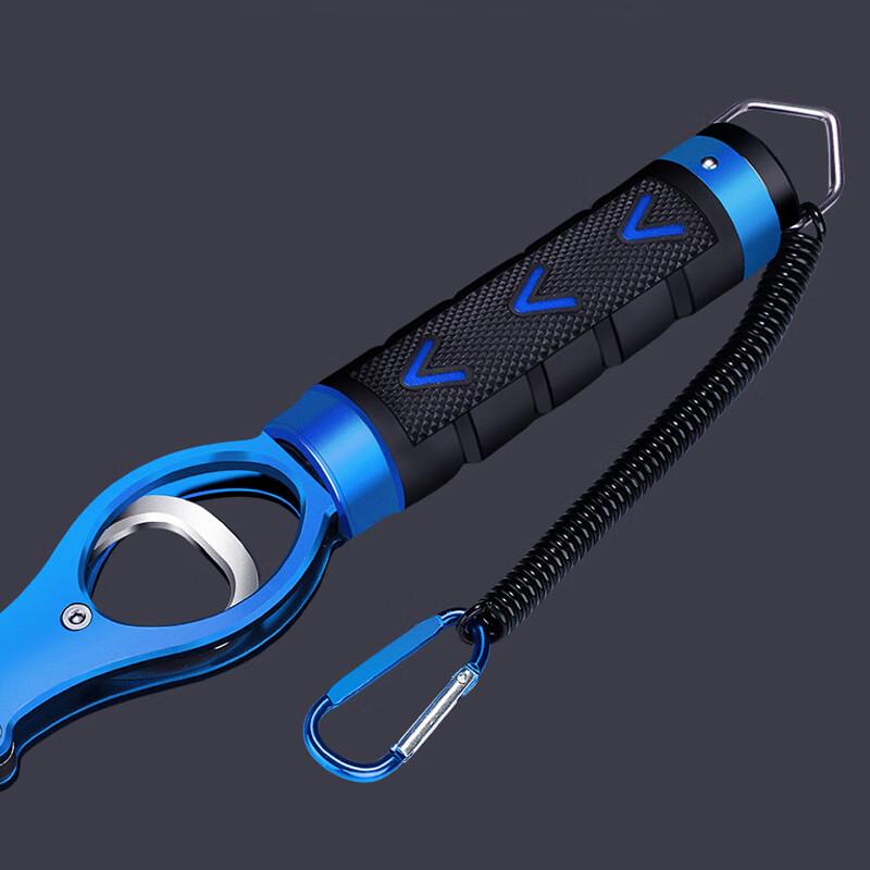 Grsaed Aluminum Fish Lip Gripper with Scale and Lanyard