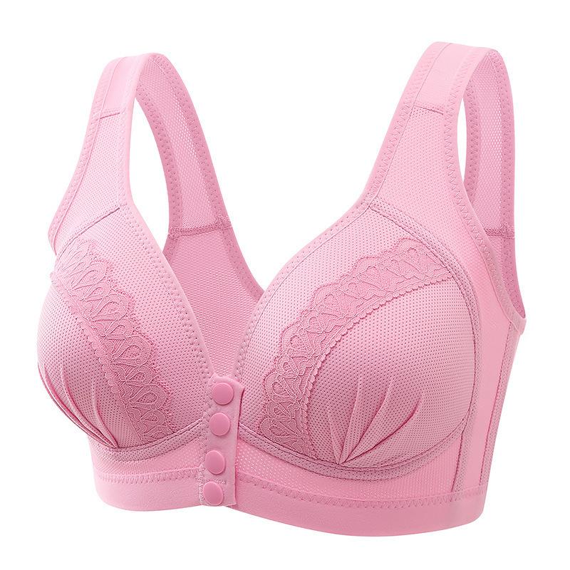 Reggiseno sexy con chiusura frontale Reggiseno con chiusura frontale da donna Reggiseni senza fili per donna Lingerie push up Reggiseno taglie forti senza reggiseno con anello in acciaio