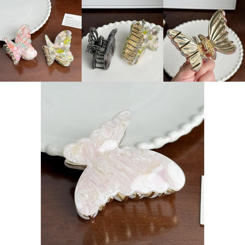 Trendy Acetate Hair Clip With Butterfly Design For Women Perfect For Casual And Work Styles