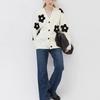 Sweater Women's Jackets Fall V-neck Three-dimensional Jacquard Knitted Cardigan Comfortable Versatile and Fashionable