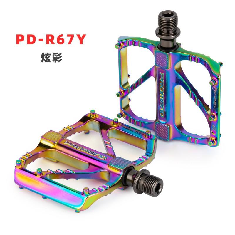 Aluminum Alloy Bike Pedals With 3 Sealed Bearings Anti-Slip Platform Road Folding Bicycles R67Y Colorful